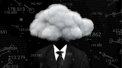 Cloud computing concept Stock Illustration