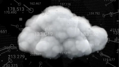 Cloud computing concept Stock Illustration