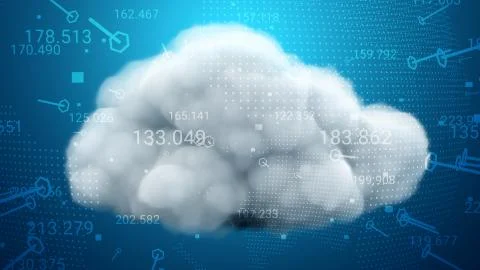 Cloud computing concept Stock Illustration
