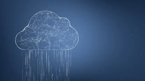 Cloud computing concept Stock Illustration