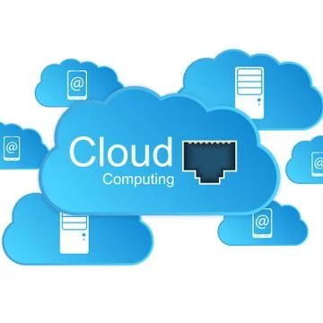 Cloud computing concept. Stock Illustration