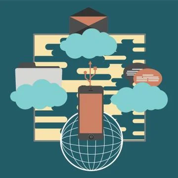 Cloud Computing Concept イラスト素材
