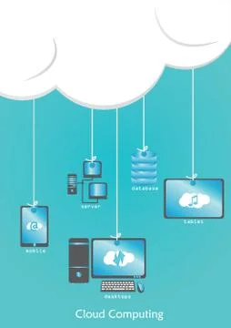 Cloud Computing Concept イラスト素材
