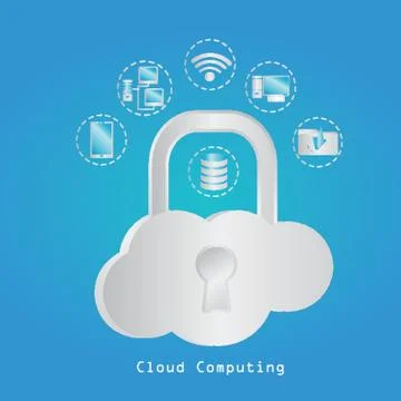 Cloud Computing Concept Stock Illustration