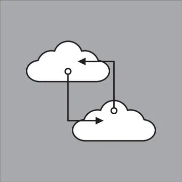 Cloud Computing Concept Illustrazione stock