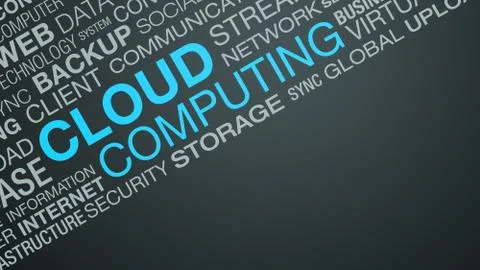 Cloud computing concept Stock Illustration