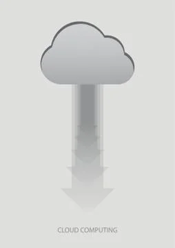Cloud Computing Concept Stock Illustration