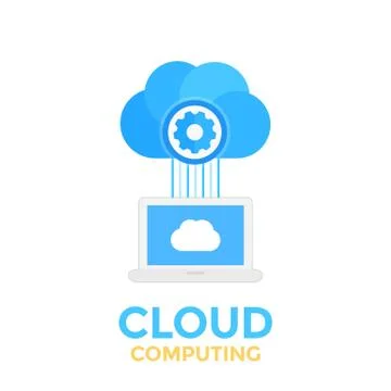 Cloud computing concept Stock Illustration