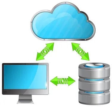 Cloud Computing Concept Stock Illustration