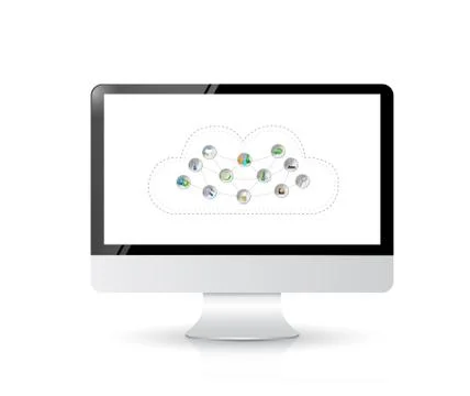 Cloud computing concept illustration design Stock Illustration