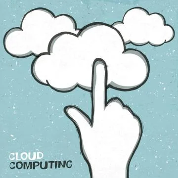 Cloud computing concept illustration, eps10 Illustrazione stock