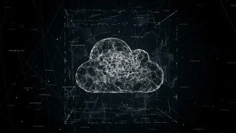 Cloud computing concept illustration Stock Illustration
