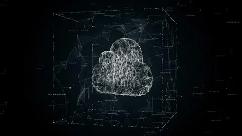 Cloud computing concept illustration 스톡 일러스트