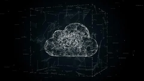 Cloud computing concept illustration Stock Illustration