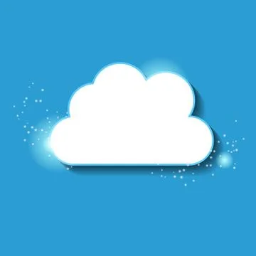 Cloud Computing Concept  Illustration 스톡 일러스트