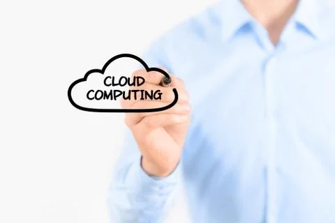 Cloud computing concept Stock Photos