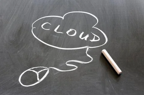Cloud computing concept Stock Photos