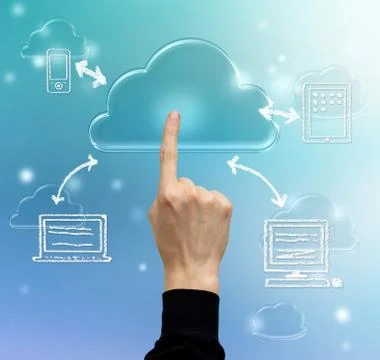 Cloud computing concept Stock Photos