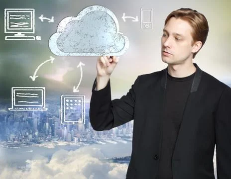 Cloud computing concept Foto stock
