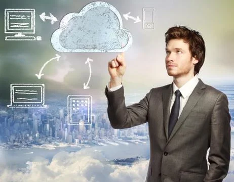 Cloud computing concept 스톡 사진