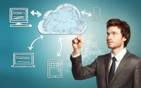Cloud computing concept 스톡 사진