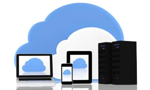 Cloud computing concept Stock Photos