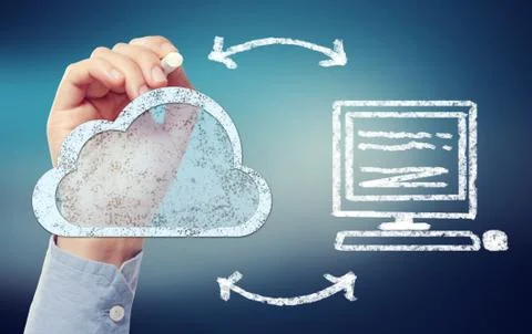 Cloud computing concept Foto stock