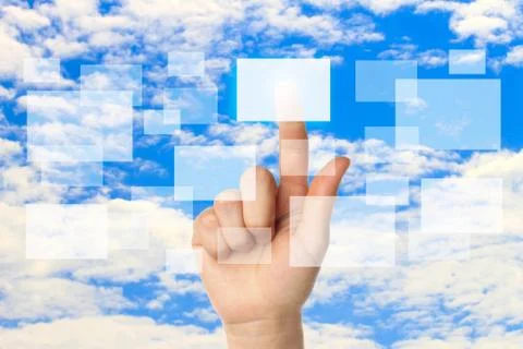Cloud computing concept 스톡 사진