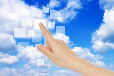 Cloud computing concept Stock Photos
