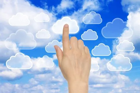 Cloud computing concept Stock Photos