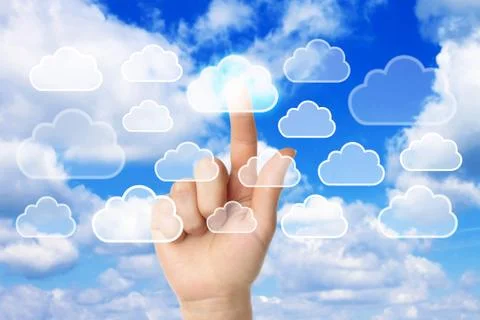 Cloud computing concept . 스톡 사진