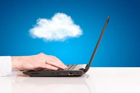 Cloud computing concept Stock Photos