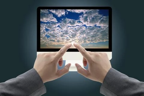 Cloud computing concept Stock Photos