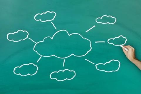 Cloud computing concept Stock Photos