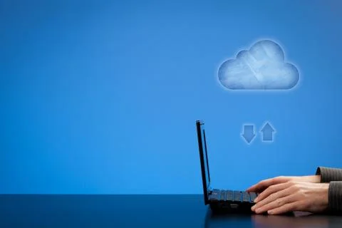 Cloud computing concept Stock Photos