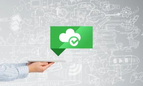 Cloud computing concept Stock Photos