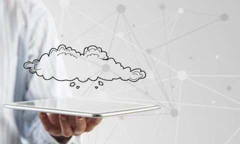 Cloud computing concept 스톡 사진
