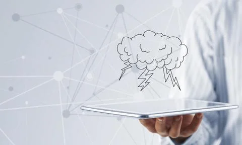 Cloud computing concept 스톡 사진