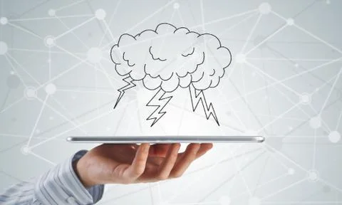 Cloud computing concept Stock Photos