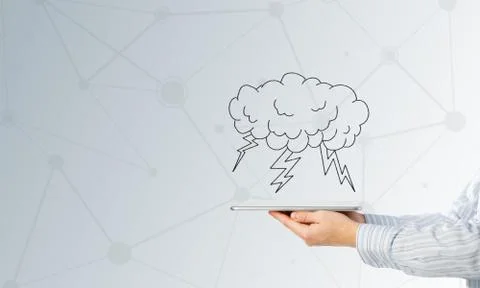 Cloud computing concept Stock Photos