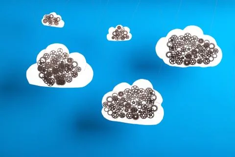 Cloud computing concept Stock Photos