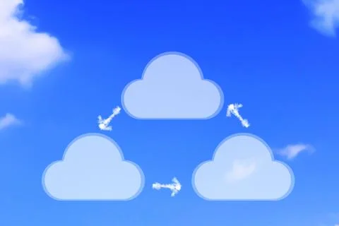 Cloud Computing Concept 스톡 사진