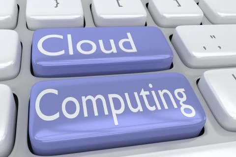 Cloud Computing concept Stockfoto's