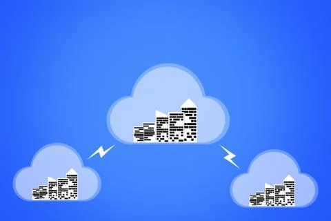 Cloud Computing Concept Foto stock