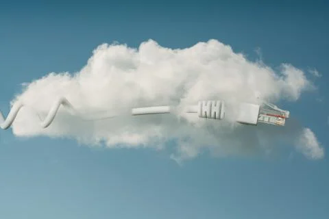 Cloud Computing Concept at sky Stock Photos