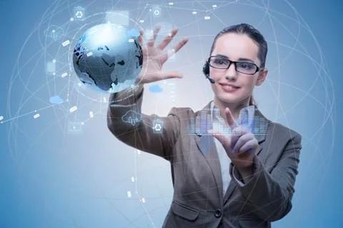 Cloud computing concept in technology collage 스톡 사진
