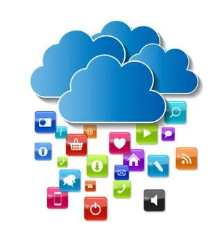 Cloud Computing Concept Vector Illustration 스톡 일러스트