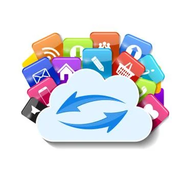 Cloud Computing Concept Vector Illustration Stock Illustration