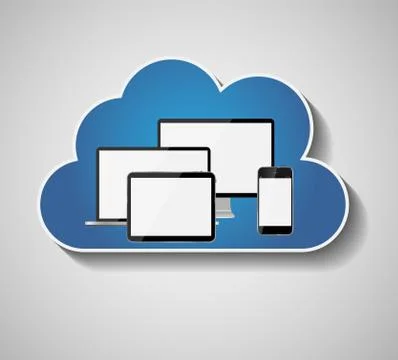Cloud Computing Concept Vector Illustration Stock Illustration