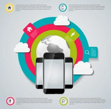 Cloud Computing Concept Vector Illustration Stock Illustration